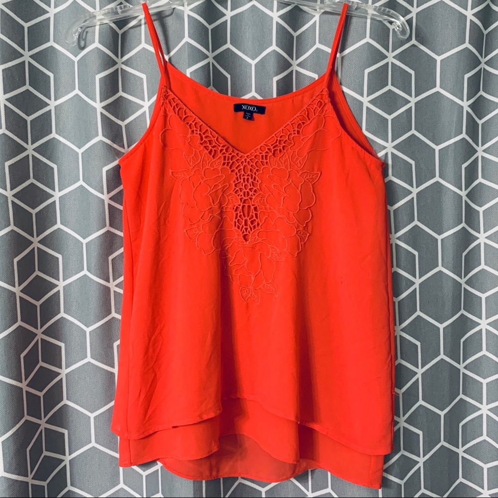 XOXO Embroidered Tank